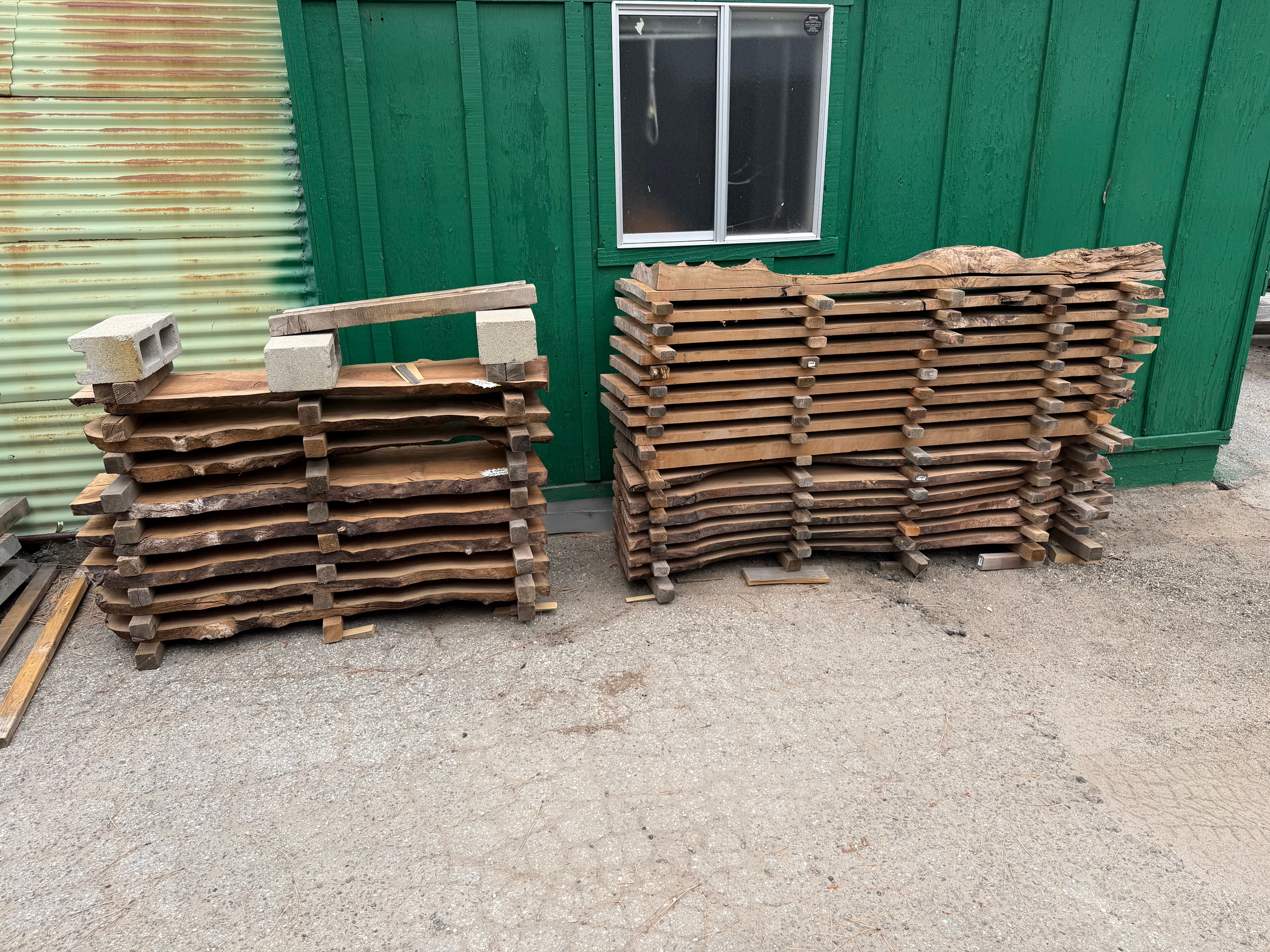English Walnut Live Edge Slabs